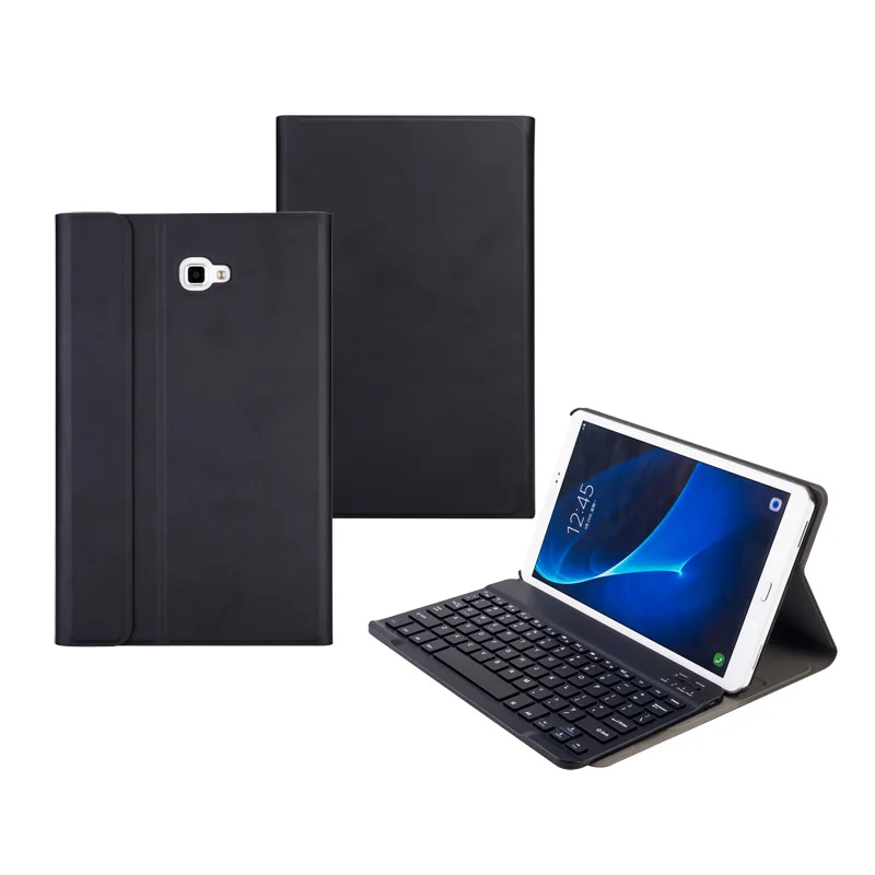 

100PCS/Lot Portable Bluetooth Keyboard/Slim PU Case For Samsung Galaxy Tab A 10.1 2016 T580/ A2 10.5 2018 T590 Protectors Cover