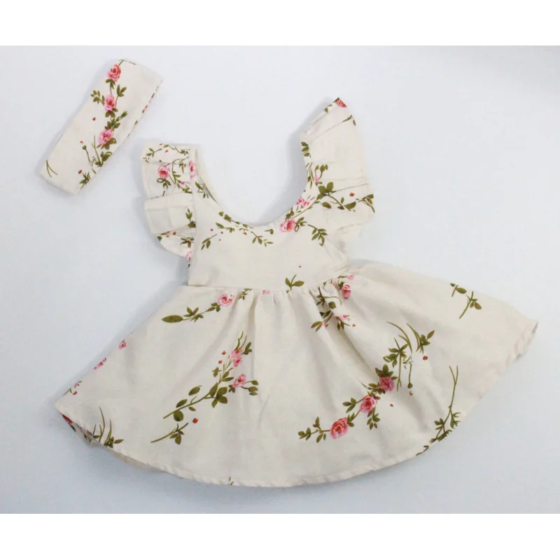 girls newborn graceful flower slip dress infant toddler baby suspender
