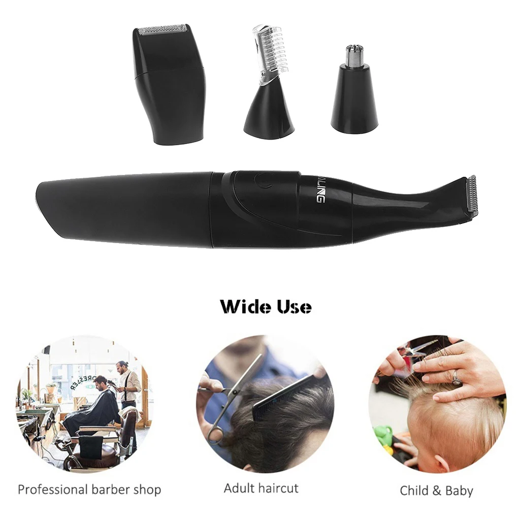 

Men Rechargeable Nose Hair Grooming Trimmer Kit Beard Eyebrow Sideburn Trimming