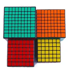 Deal-Wholesale Pack of 4 ,High Order Black Speed Cube Puzzle Bundle Pack,6x6x6,7x7x7,8x8x8,9x9x9 Collection Set