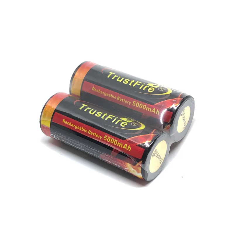 8 шт./лот TrustFire красочные 3,7 V 5000mAh 26650 перезаряжаемые защищенные литиевые батареи с PCB для фонарик Фонарь