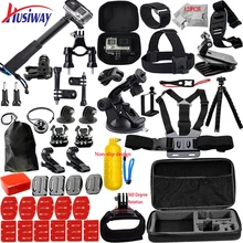 Buy online Husiway support Gopro Accessories set for go pro hero 5 4 3 kit mount for SOOCOO / M20 / xiaomi yi 4K / eken h8r tripod 13N