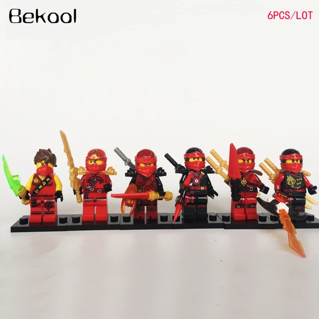Ninjagoes Kai Ninja Merah Naga Api Enam Baju Yang Berbeda Dengan