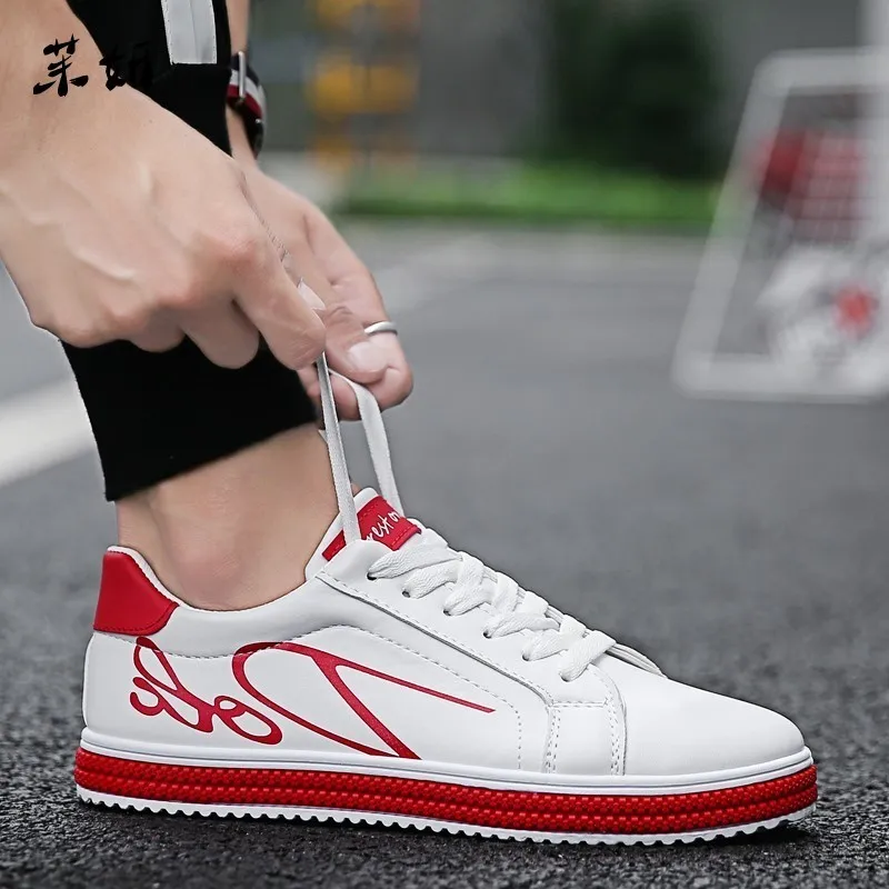 

2019 Comfortable Fashion Casual Shoes Men Sneaker Adult Lightweight Zapatillas Male Shoes Zapatos Hombre Cheap Lace Up The New