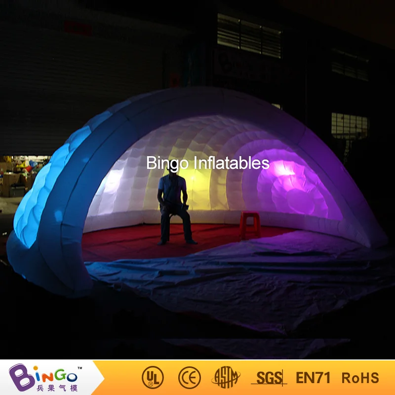  5X4.2X2.5 meters color change LED inflatable igloo tent  air-blown garden igloo tent  dome tent wit