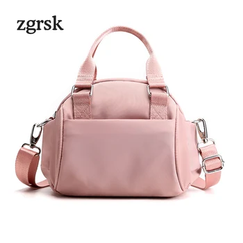 

Women Female Top-handle Bags Famous Brand Large Oxford Zipper Solid Shopper Bag Pink Retro Bags Sac Main Femme Handbag Bolsa