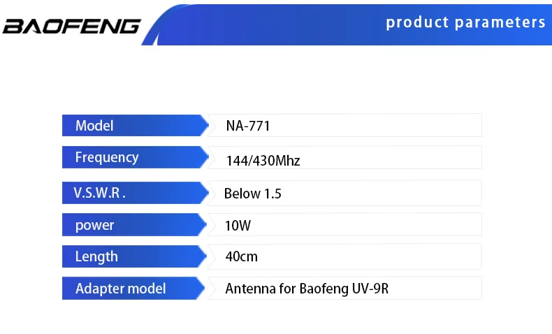 2 шт Нагоя NA-771 антенна SMA-F портативная рация Усилитель сигнала расширение NA771 радио для UV-9R UV9R плюс UV5R UV82