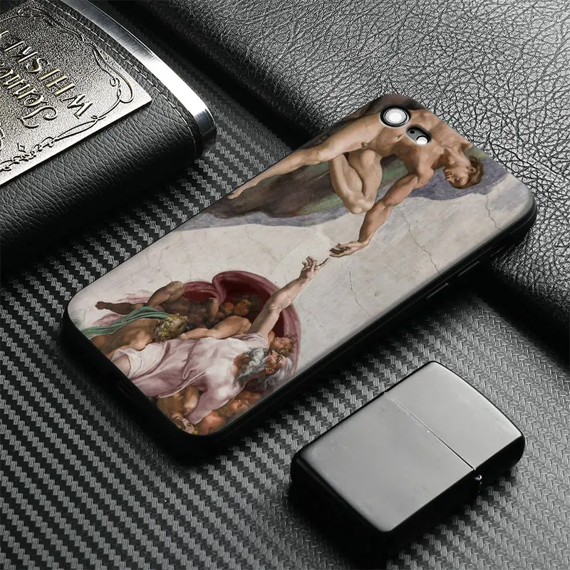 

Art Fresco Michelangelo Creation of Adam Soft Silicone Phone Case Cover Shell For Apple iPhone 5 5s Se 6 6s 7 8 Plus X XR XS MAX