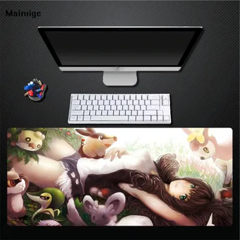 

Mairuige Cute Anime Beauty Mouse Pad Custom Game Player Exclusive Mouse Pad Natural Rubber Non-slip Durable Pad Non-fading Pad