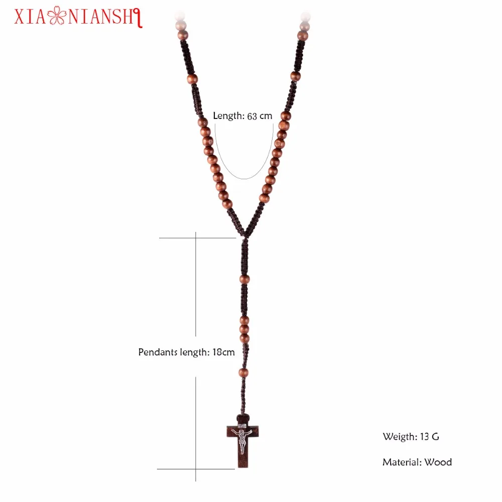 Ожерелье из католического розария с крестом бусин|cross vintage|crucifix crossrosary necklace |