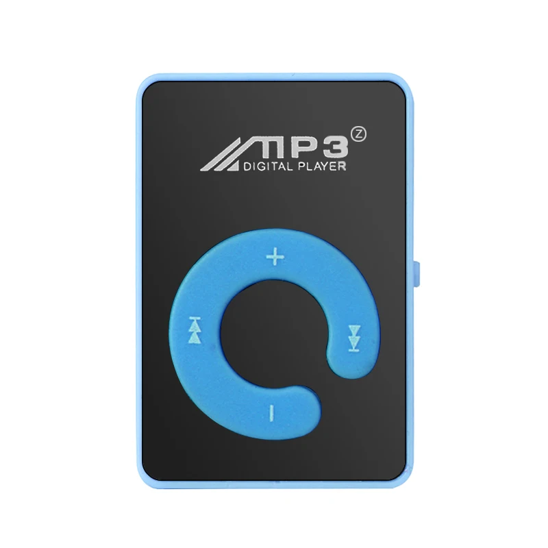 MP3 плеер мини MP3 плеер с поддержкой 8 Гб TF карты с USB кабелем Студенческая подарочная карта MP3 мини портативный Mp3 высокое качество элегантный - Цвет: Небесно-голубой