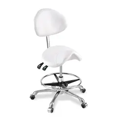 Современный стул-седло с подставкой для ног и поворотным регулируемым кожаным креслом медицинский Спа-стол с спинкой для дома/офиса
