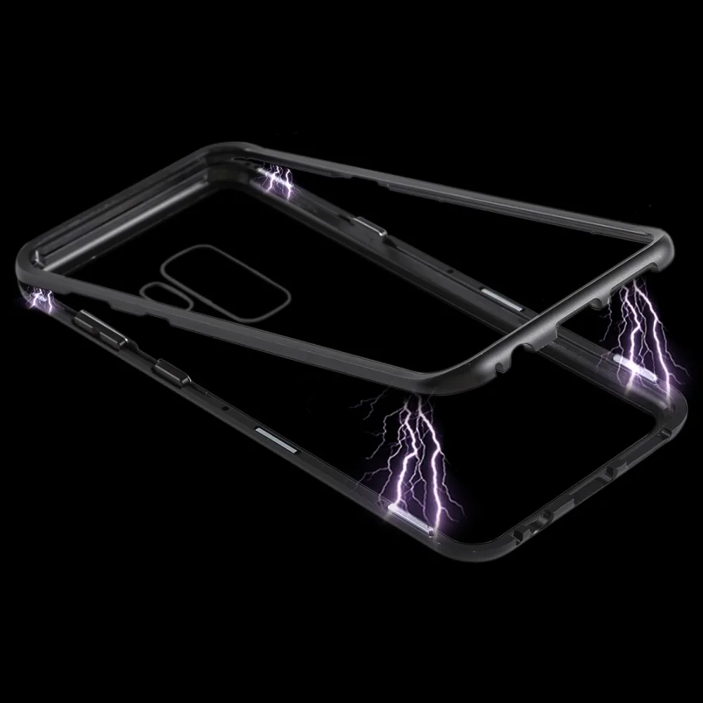 Магнитный металлический корпус из закаленного стекла для Samsung Galaxy S8 Plus/G9550 S9