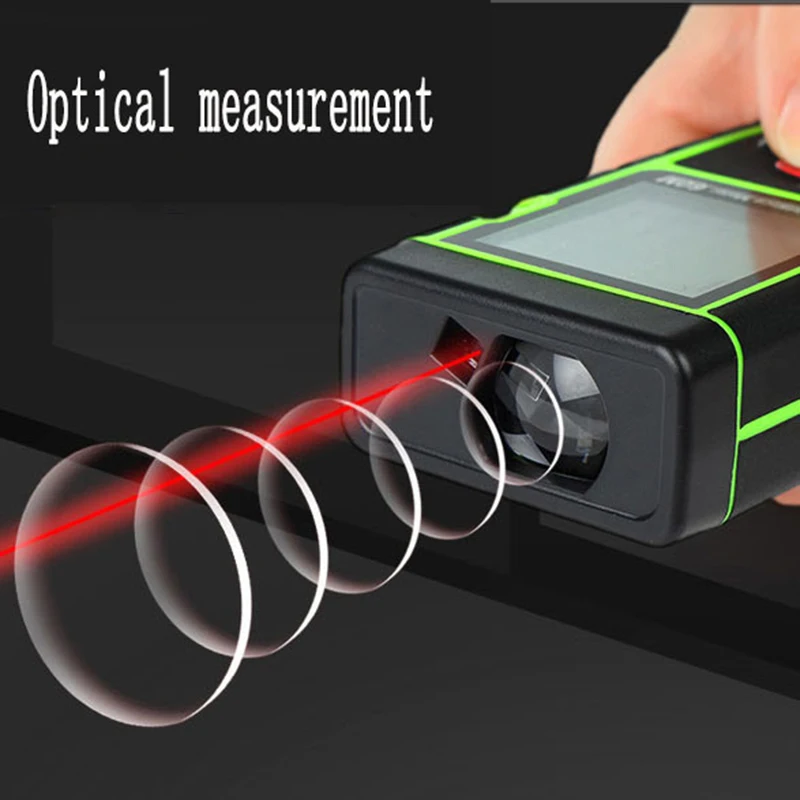 80 м оптические инструменты ручной прецизионный Инфракрасный измерительный цифровой измеритель расстояния электронный линейка лазерный дальномер