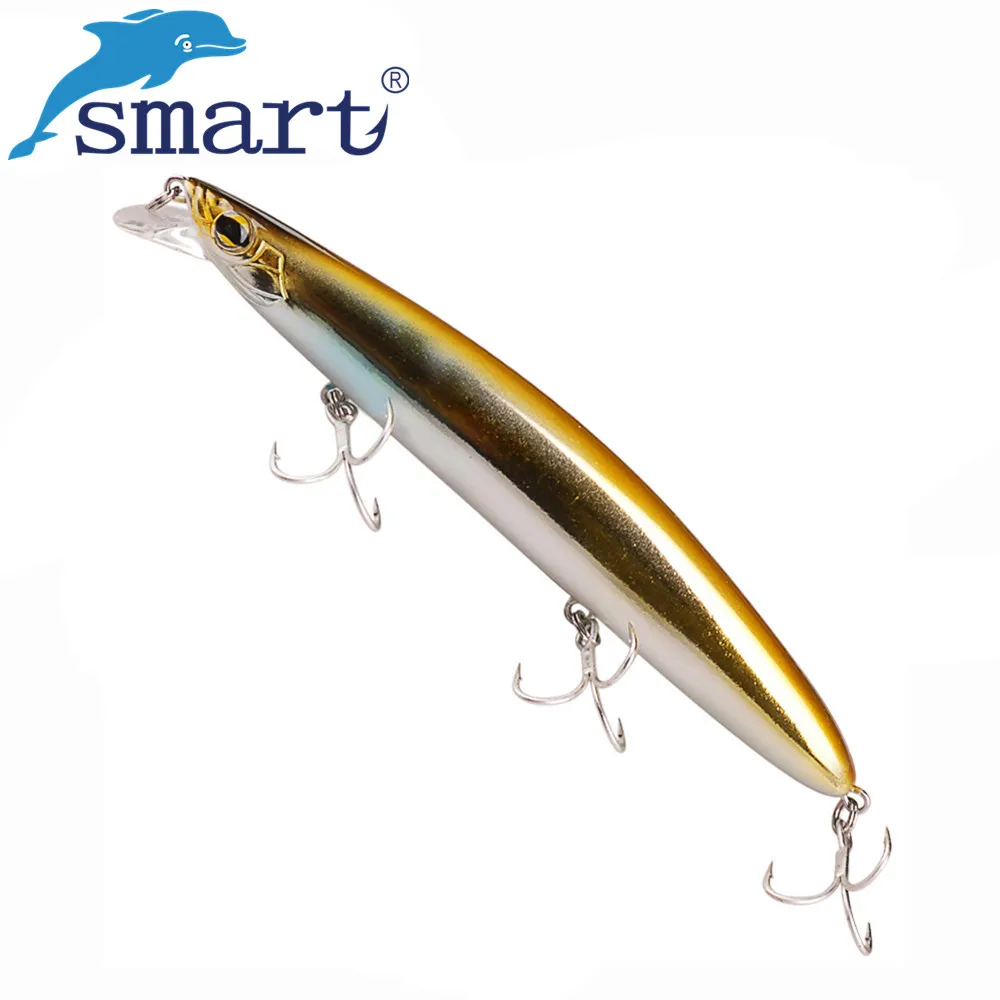 Smart Minnow 125mm/18.5g leurres de pêche flottants avec crochet VMC Leurre Peche Iscas Artificiais Pesca appâts durs d'hiver