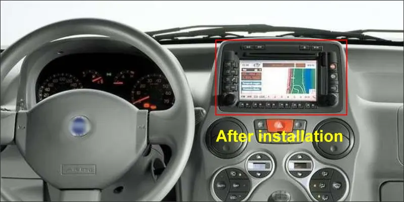 Fiat Panda 2004~2012 After installation
