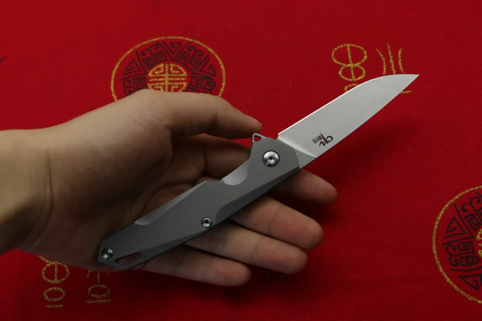 CH 1047 складной Флиппер нож дизайн AUS-8 лезвие титановые походные ножи очень острый карманный нож для выживания