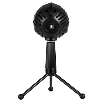 

ammoon GM-888 USB Condenser Microphone Ball-shaped Mic with Desktop Mini Metal Tripod Stand