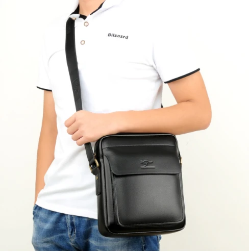  Men Casual Business Leather shoulder Messenger Bag Men's Crossbody male vintage crossbody ipad Lapt - 32922996618