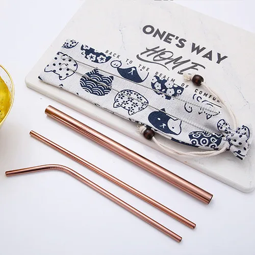 Colorful Reusable Stainless Steel Drinking Straws Spoon Tea Filter Coffee Beer Carbonator Stirring Tools Drinkware Accessories - Цвет: D6  Straw