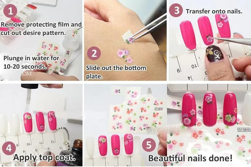 24 шт. серебряный золотой цветок бабочка стикеры 3D на ногти Nail Art для шармы с тиснением дизайн ногтей наклейки DIY Красота ногтей украшения инструменты