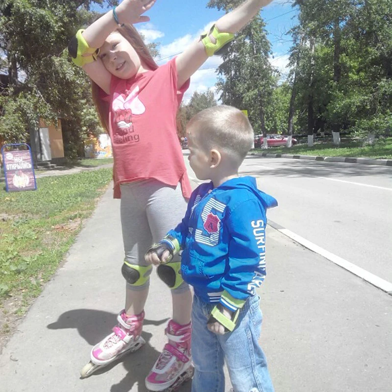 LOCLE 6 шт./компл. наручные Поддержка защитные наколенники налокотники на запястье Защитная пленка защита для скутера Велоспорт для катания на роликовых коньках