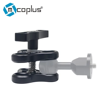 

Mcoplus Aluminum Diving Arm Ball Butterfly Clip Triple Clamp Mount Adapter for Canon Nikon Sony Gopro 3/4/5 Xiaoyi Gitup Camera