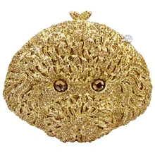 Золотой кристалл сцепления вечерние Сумки классический Дизайн Серебряная свадьба клатч Сумки Для женщин блестящие невесты ручной работы кошелек сумка 88293