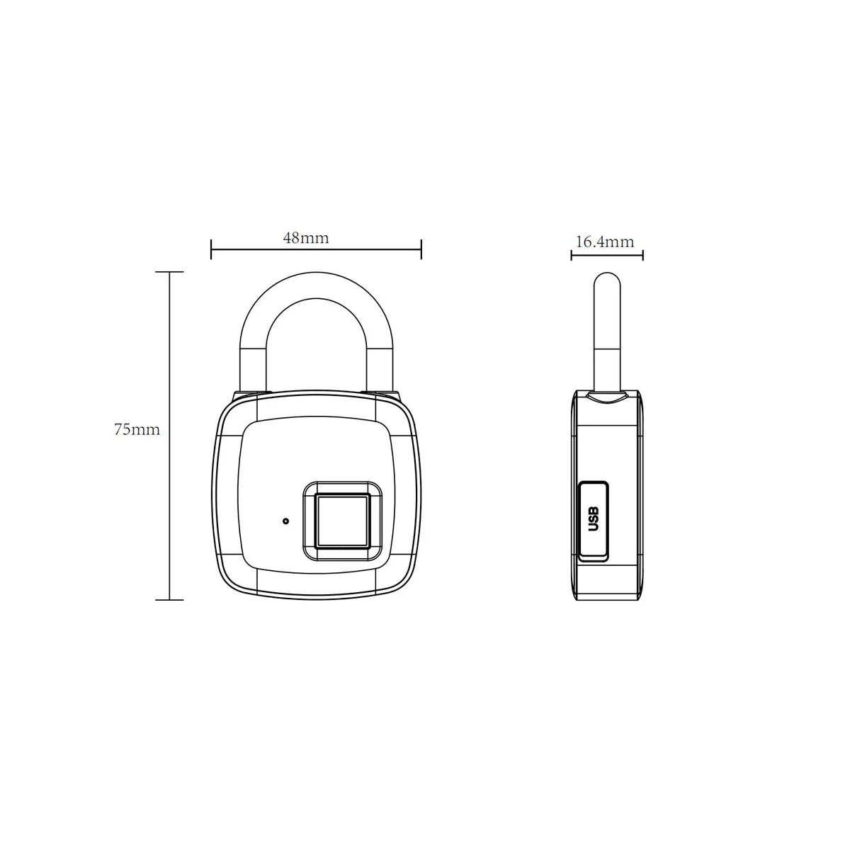 Смарт-замок без ключа с защитой от отпечатков пальцев, USB Перезаряжаемый замок для доступа с Bluetooth, защитный замок для двери, Чехол для багажа, замок для Android iOS