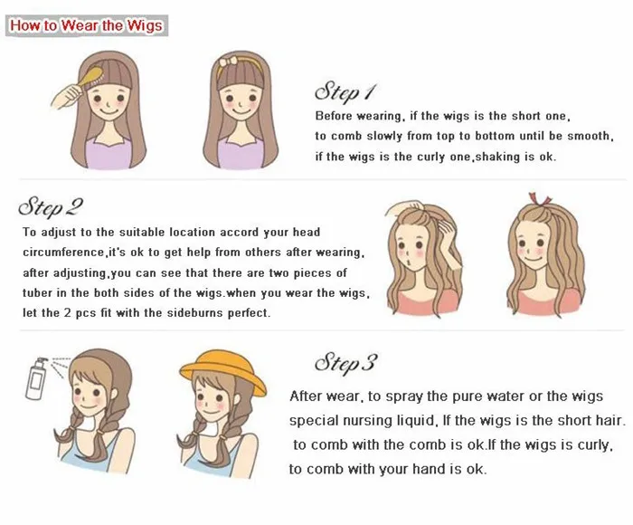 2how to wear the wigs