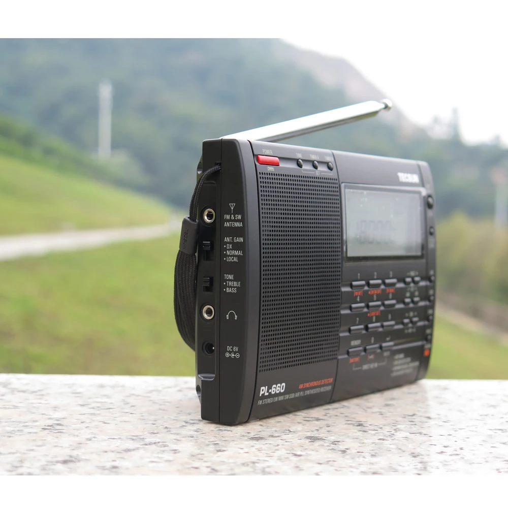 Бесплатная Доставка TECSUN PL 660 FM Стерео LW MV SW SSB AIR PLL Радиоприемник|tecsun pl-660|tecsun pl660band