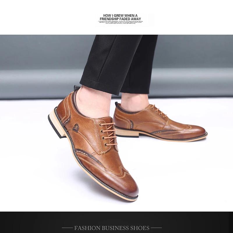 YIGER/Новые Мужские модельные туфли мужские деловые туфли из натуральной кожи мужские официальные туфли мужские свадебные туфли из воловьей кожи на шнуровке; большие размеры; 0300