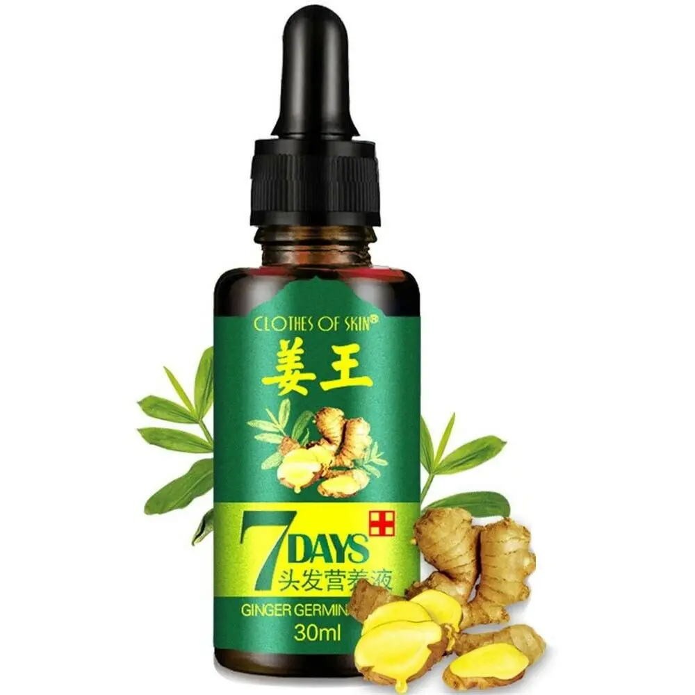 30ml regrad 7 días jengibre Germinal suero esencia aceite pérdida de cabello crecimiento de tratamiento - 4