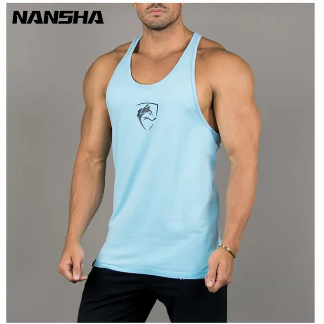 NANSHA 2018 Beach Fashion Tank Top Men Cotton Sleeveless T Shirt Hawaiian Summer Singlets Undershirt Brand Vest Male Tops