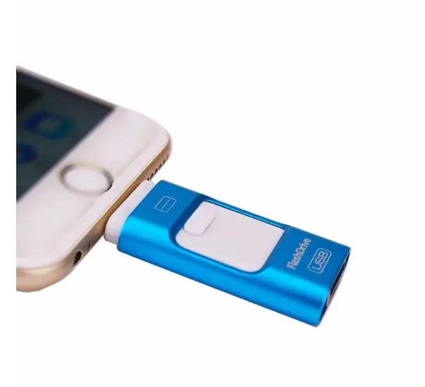 Usb флеш накопитель 3 в 1 металлический 8 ГБ 16 32 64 карта памяти OTG Micro 2 0 для iphone 7 7s 6s Plus