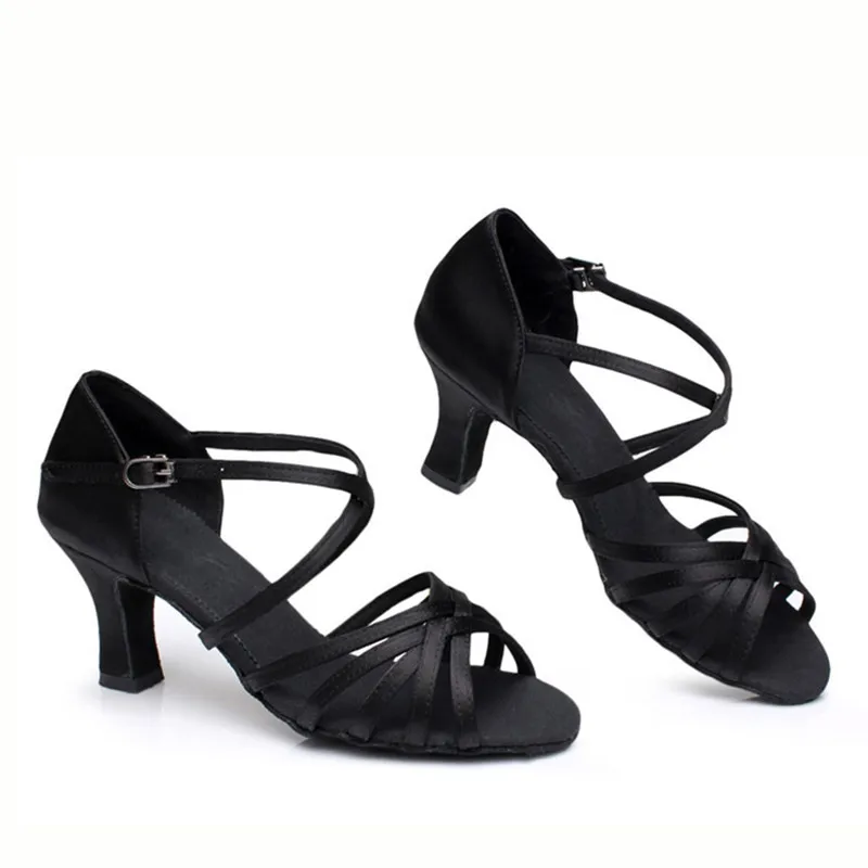 Hot selling 2.2 2.75 Inch Heel Professional Dancing Shoes Salsa Tango Latin Ballroom Dance Shoes for Women Ladies Girls