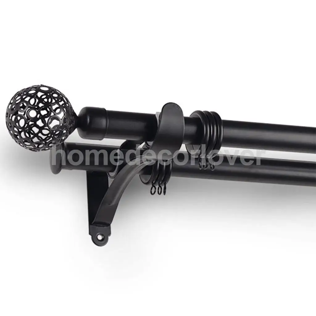1 Piece Retro Curtain Pole Rod Finials Ends Heads 28mm