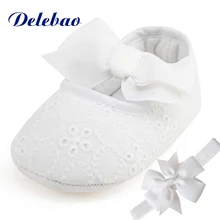 Delebao Brand Spring Soft Sole Girl Baby Shoes Cotton First Walkers Fashion Baby Girl Shoes Butterfly