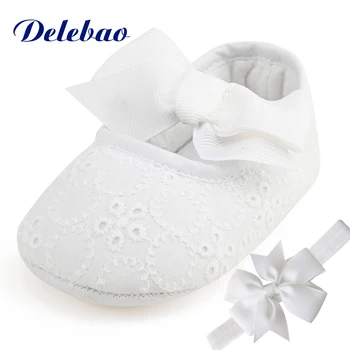 

Delebao Brand Spring Soft Sole Girl Baby Shoes Cotton First Walkers Fashion Baby Girl Shoes Butterfly-knot First Sole Kids Shoes