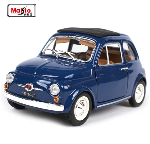 Maisto Bburago 1:24 Fiat 500F(1965) Fiat 500L(1968) Ретро классический автомобиль литая под давлением модель автомобиля игрушка в коробке