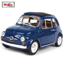 Maisto Bburago 1:24 Fiat 500F(1965) Fiat 500L(1968) Ретро классический автомобиль литая под давлением модель автомобиля игрушка в коробке