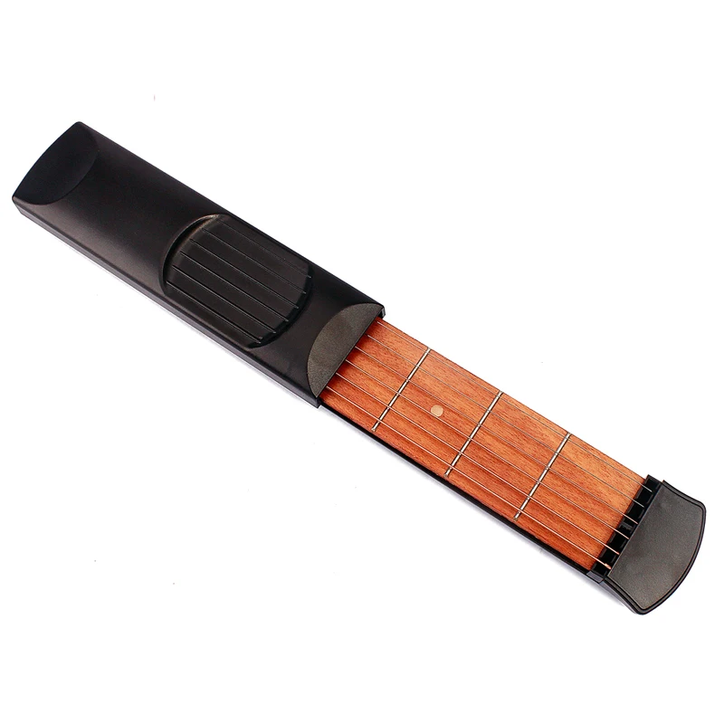 

6 Fret guitar Practice Strings Portable Pocket Guitar Tool Gadget C8L5