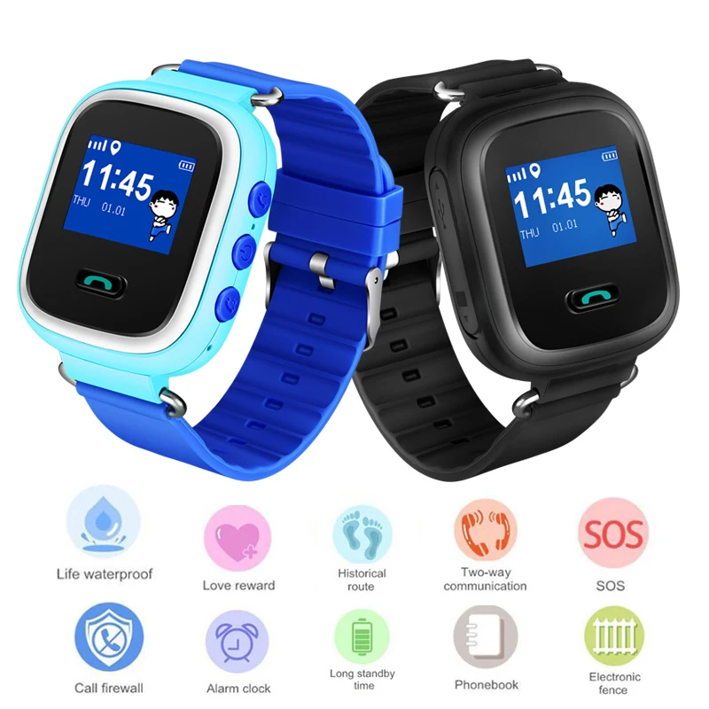 

Children's New Fashion Smart Watch SOS Alarm Clock LBS Tracker Support SIM Card History Record Positioning Kids Smart Watches