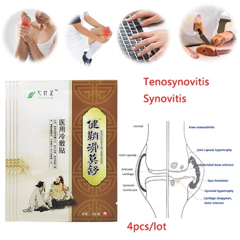 

4pcs Chinese herbal Plaster Relief joint pain Rheumatic Pain Tenosynovitis Synovitis Osteoarthritis Bone Spurs Medical patch