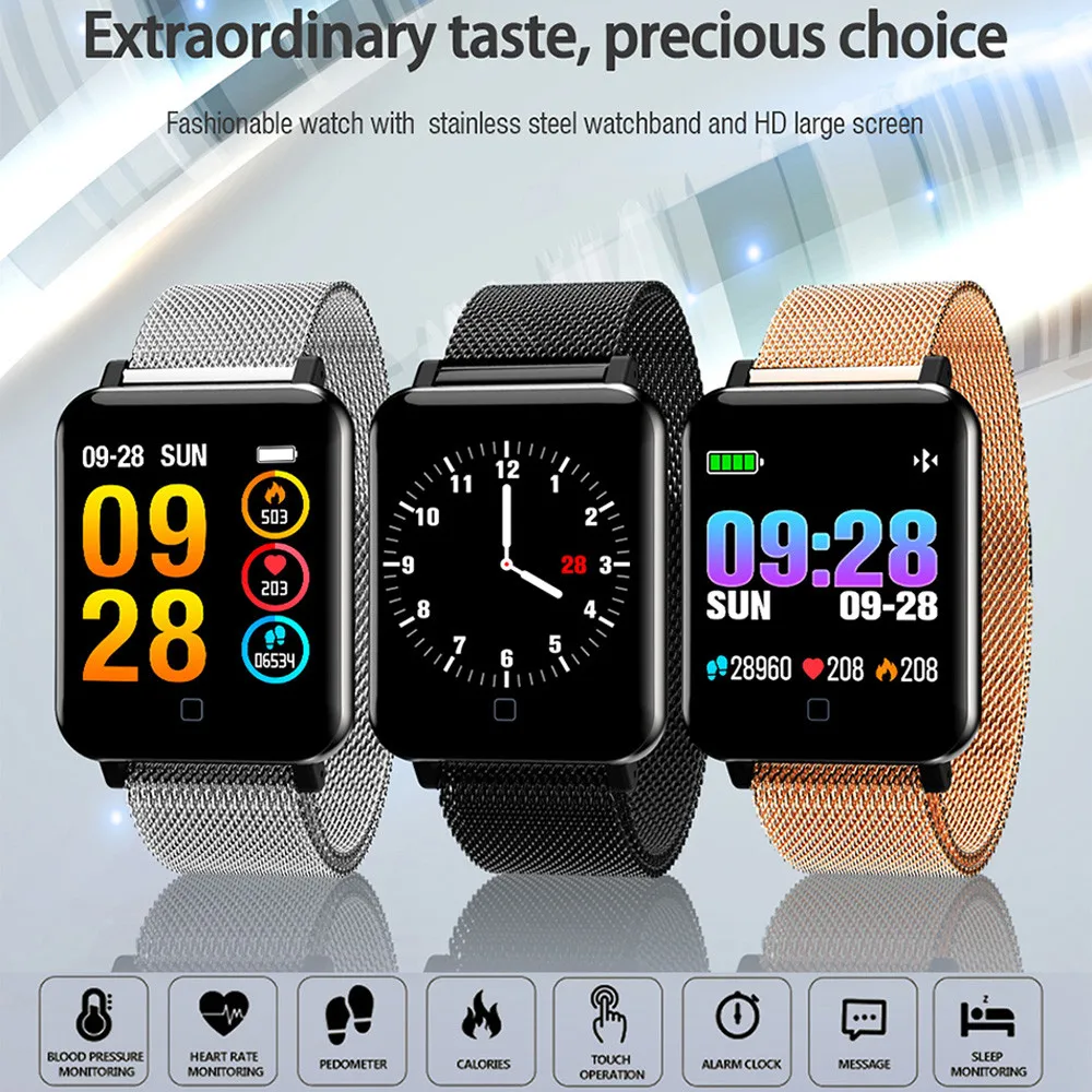 

Gagafeel M19 Smart Watch Women Men Clock Blood Pressure Heart Rate Monitor Sport Fitness Tracker Smartwatch For Android IOS