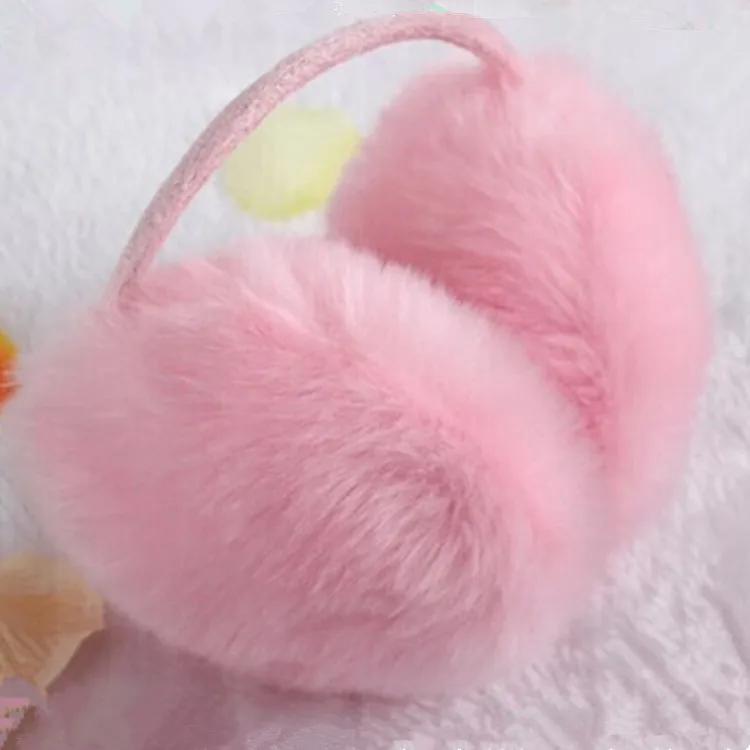 Наушники Для женщин высокое качество искусственного меха кролика зима студентов милые дамы уха гетры из хлопка для отдыха корейский стиль
