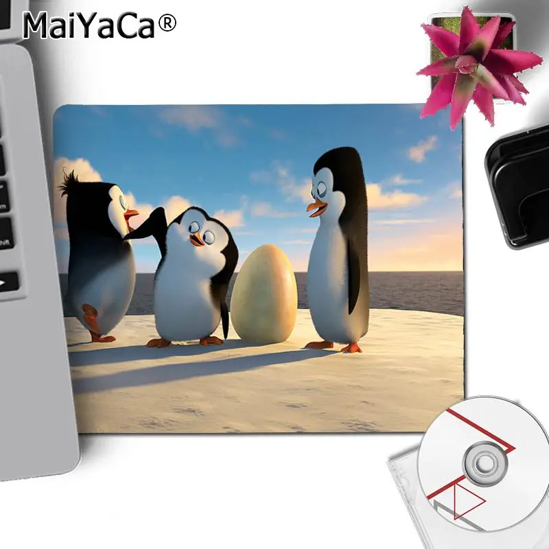 MaiYaCa Печатный Пингвины Мадагаскара DIY дизайн изображения Коврик для игровой мыши простой дизайн скоростной коврик для игровой оптической мыши