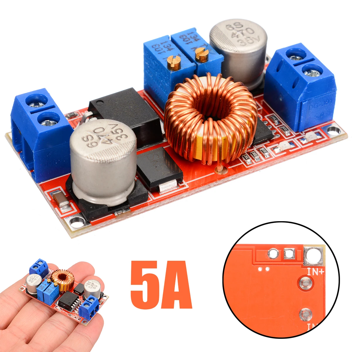 1pc 5A DC-DC Battery Step down Charging Board Module Adjustable Constant Current Voltage Regulator Buck Step Down Converter