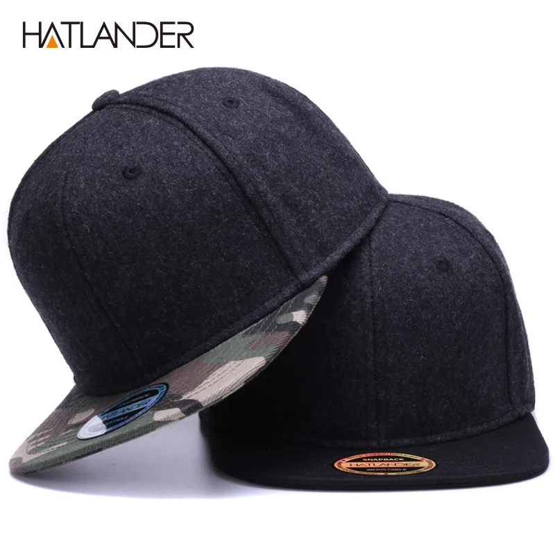 Кепка HATLANDER Мужская/женская зимняя однотонная камуфляжная бейсболка с плоским
