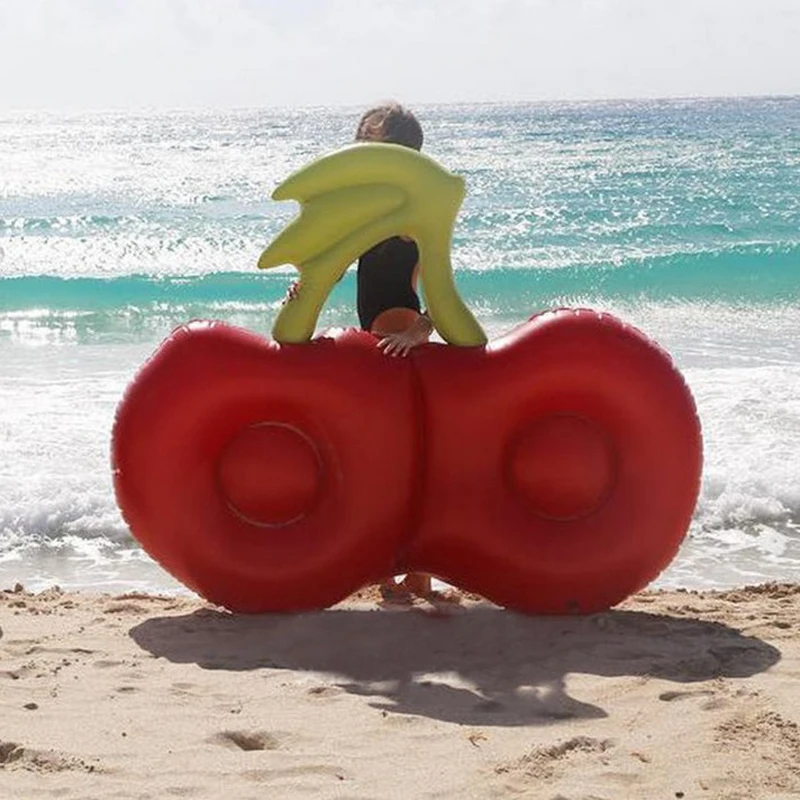

180cm Giant Cherry Pool Float For Adult Lie-On Swimming Ring Summer Party Inflatable Water Toy Air Mattress Lounger Boia Piscina